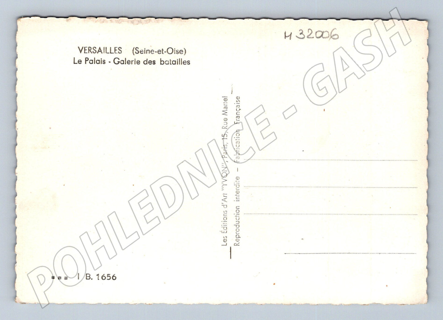 Pohlednice Francie Versailles Galerie bitev (M32006)