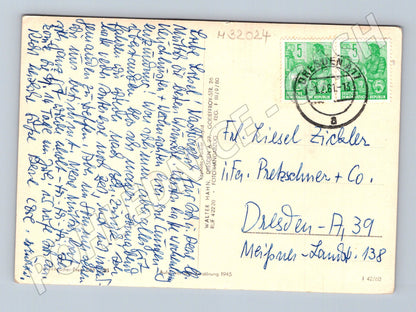 Německo Drážďany Rathaus, zámek a Brühlova terasa 1941 (M32024)