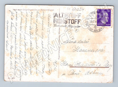Pohlednice Německo Mnichov Marienplatz Alter Peter 1943 (M32034)