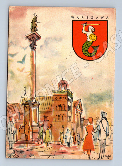 Pohlednice Polsko Varšava Zámecké náměstí 1942 (M32051)