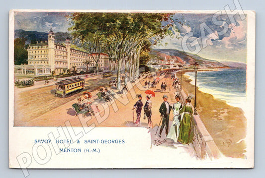 Pohlednice Francie Menton Savoy Hotel & Saint-Georges (M32053)