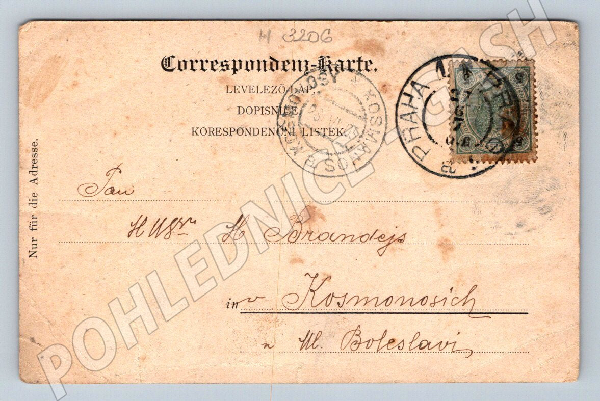 Pohlednice voják Rakousko Uhersko 1903 etno (M3206)