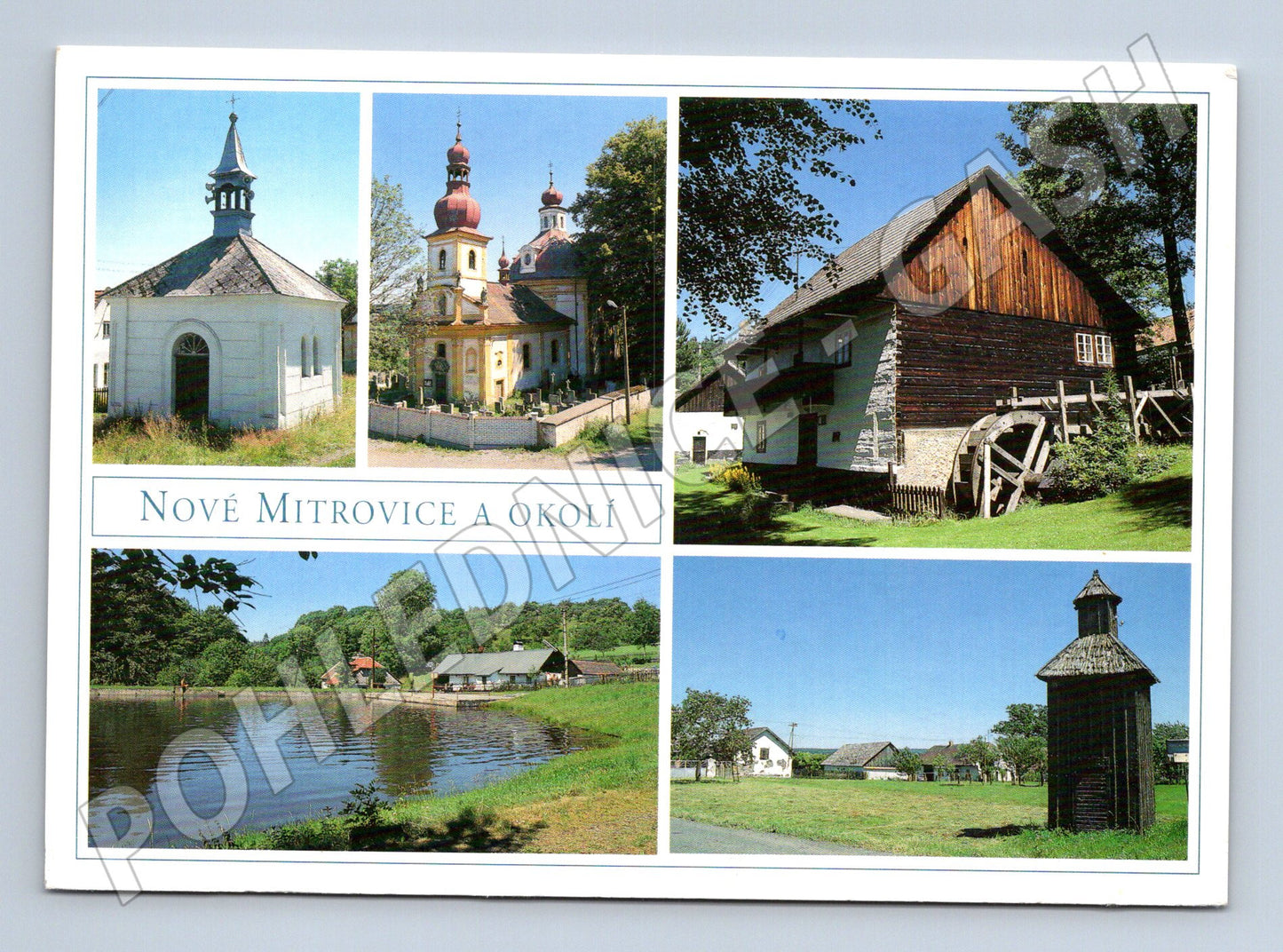 Pohlednice Nové Mitrovice a okolí multi-view (M32065)