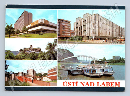 Pohlednice Ústí nad Labem koláž 1980 (M32072)