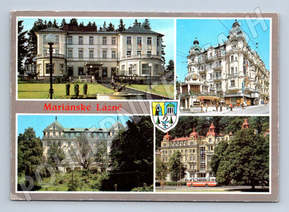 Pohlednice Mariánské Lázně hotely 1980s (M32073)