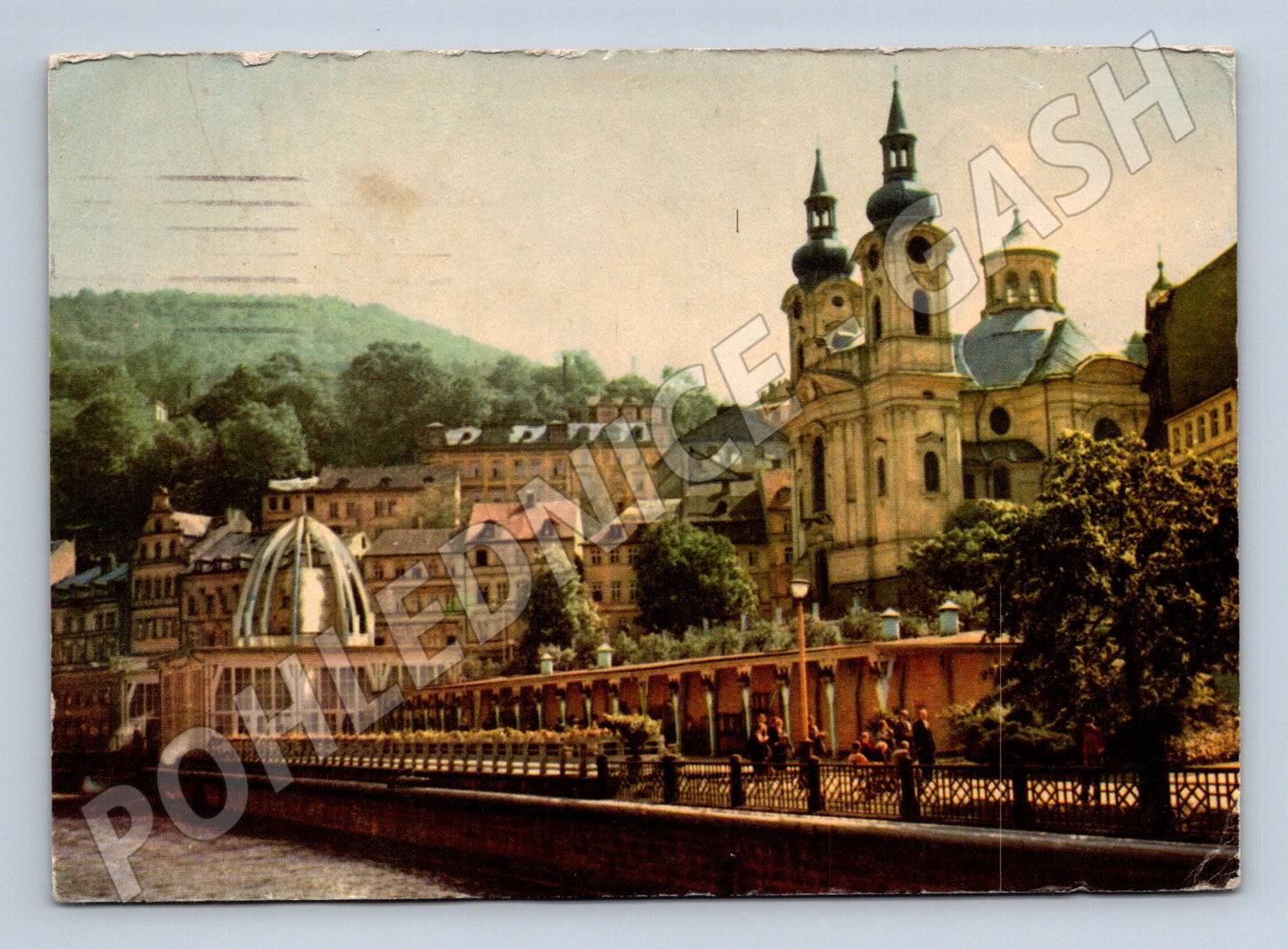 Pohlednice Karlovy Vary lázeňská čtvrť 1967 (M32075)