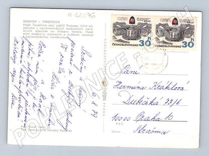 Pohlednice Beskydy Hotel Tanečnica 1979 (M32076)