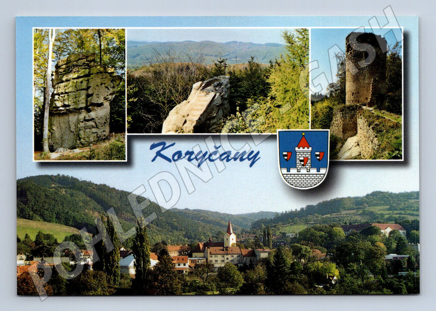 Pohlednice Koryčany multi-view 2004 (M32078)