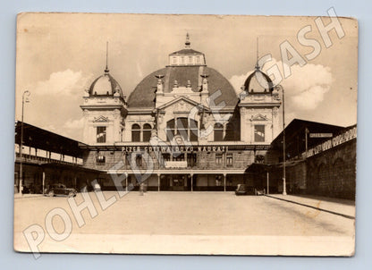 Pohlednice Plzeň Gottwaldovo nádraží 1955 (M32099)