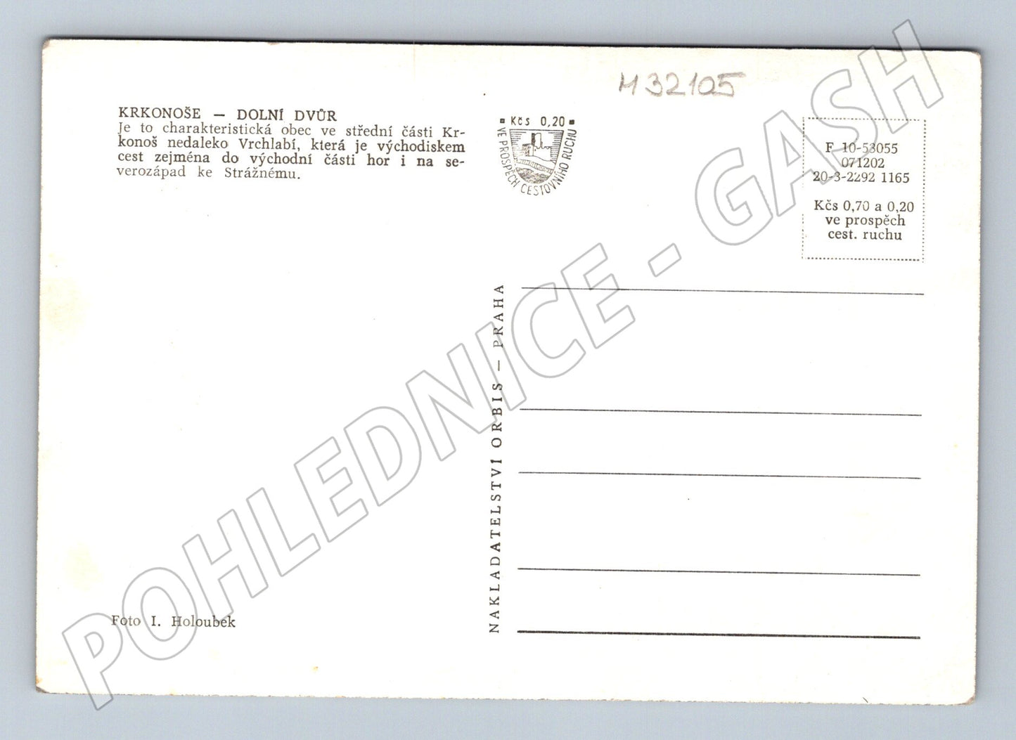Pohlednice Krkonoše Dolní Dvůr letecký pohled (M32105)