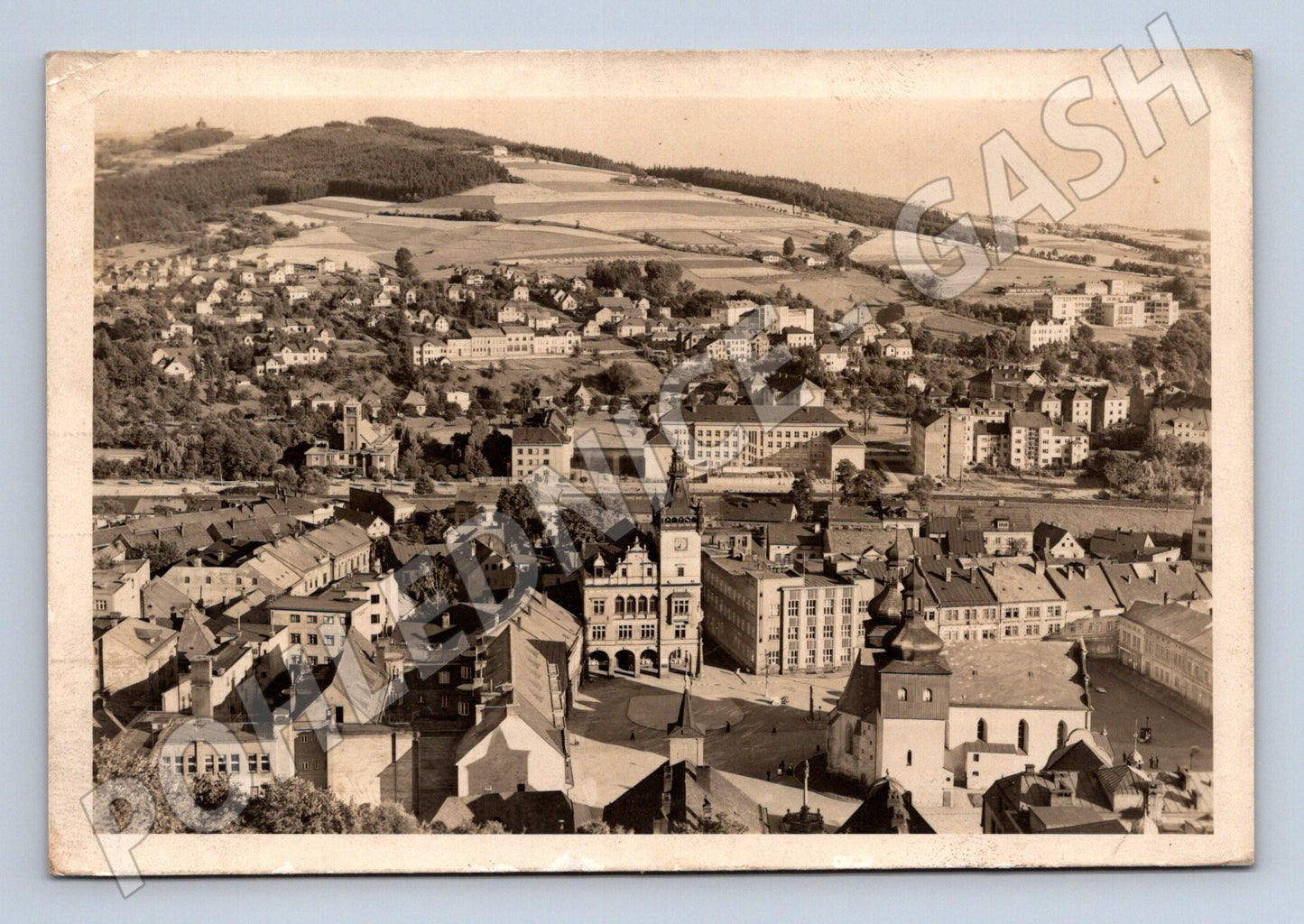 Pohlednice Náchod celkový pohled na město (M32109)