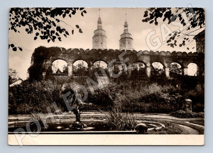 Pohlednice Krnov Smetanův okruh Švédská zeď 1947 (M32111)