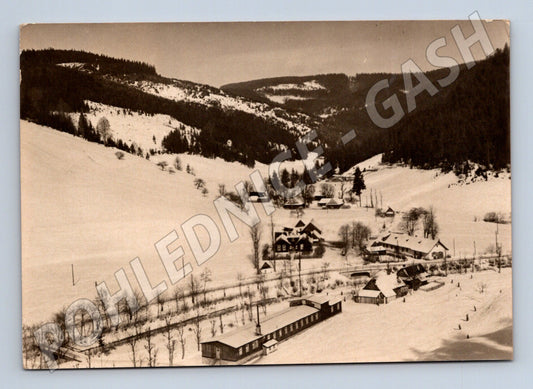 Pohlednice Velké Karlovice údolí Leskové 1937 (M32115)