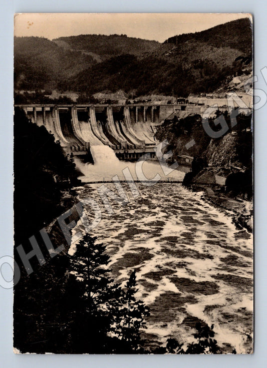Pohlednice Slapská přehrada vodní dílo 1955 (M32122)