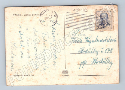 Pohlednice Tábor Žižkův pomník 194x (M32133)