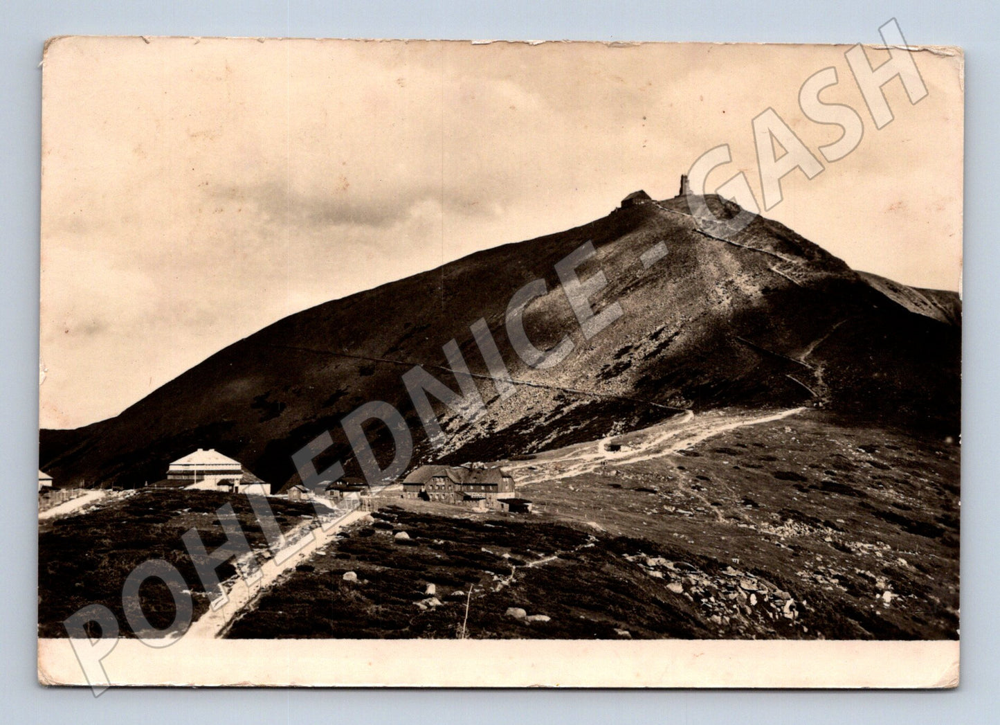 Pohlednice Krkonoše Sněžka 1957 (M32141)