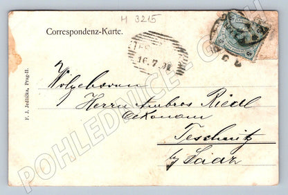 Pohlednice císař v Praze FJI (M3215)