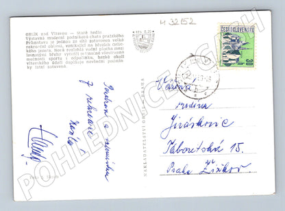 Pohlednice Orlík nad Vltavou Staré Sedlo chata 1973 (M32152)