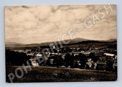 Pohlednice Volary městská zástavba 1950 (M32159)
