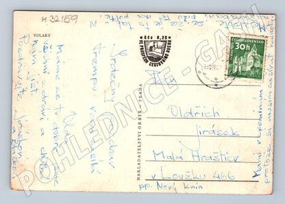 Pohlednice Volary městská zástavba 1950 (M32159)