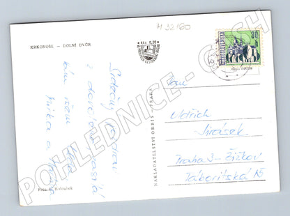 Pohlednice Krkonoše Dolní Dvůr zimní krajina (M32160)