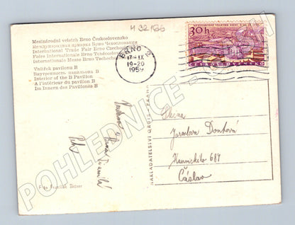 Pohlednice Brno Mezinárodní veletrh 1959 (M32166)