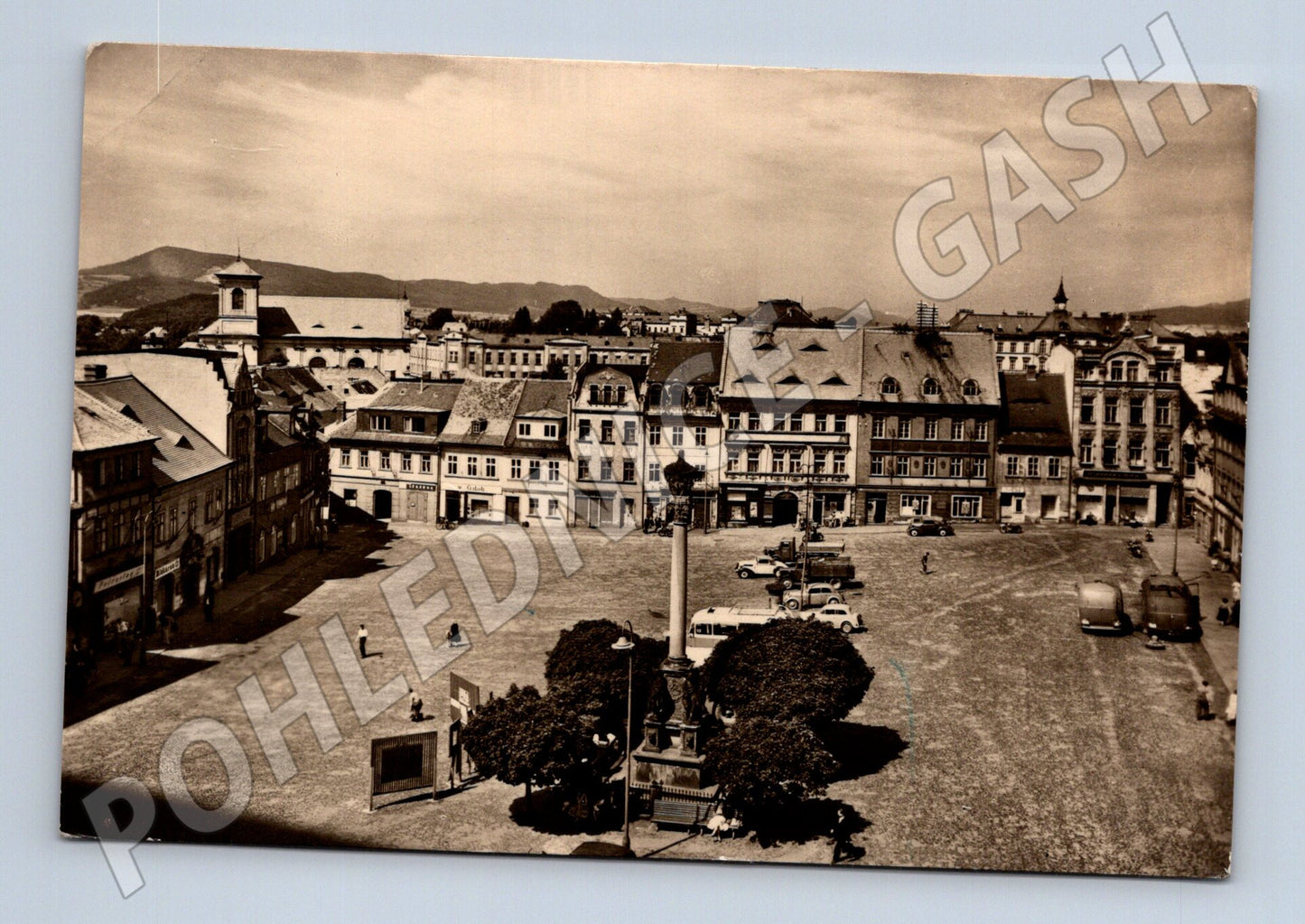 Pohlednice Česká Lípa náměstí 1959 (M32185)
