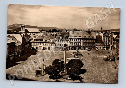 Pohlednice Česká Lípa náměstí 1959 (M32185)