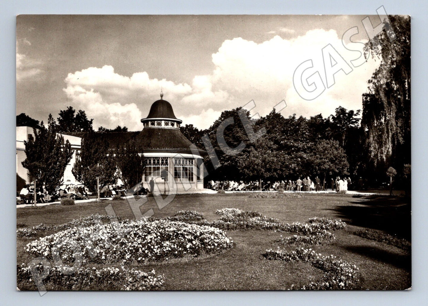 Pohlednice Poděbrady Lázeňský sad hudební pavilon 1967 (M32203)