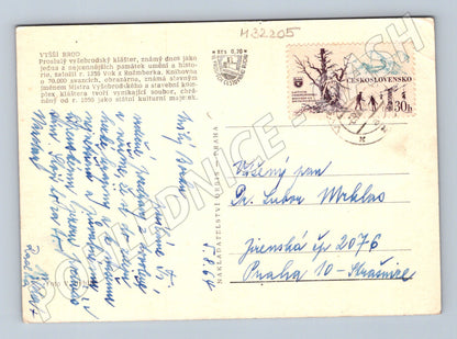 Pohlednice Vyšší Brod klášter 1940 (M32205)