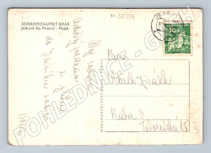 Pohlednice Jeskyně Na Pomezí Mayák 1957 (M32214)