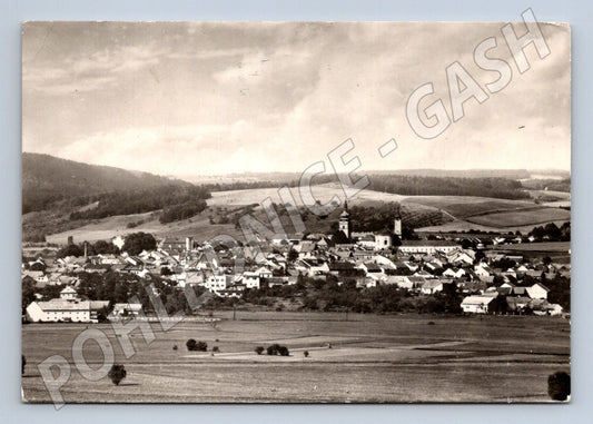 Pohlednice Jevíčko pohled na město 1962 (M32216)