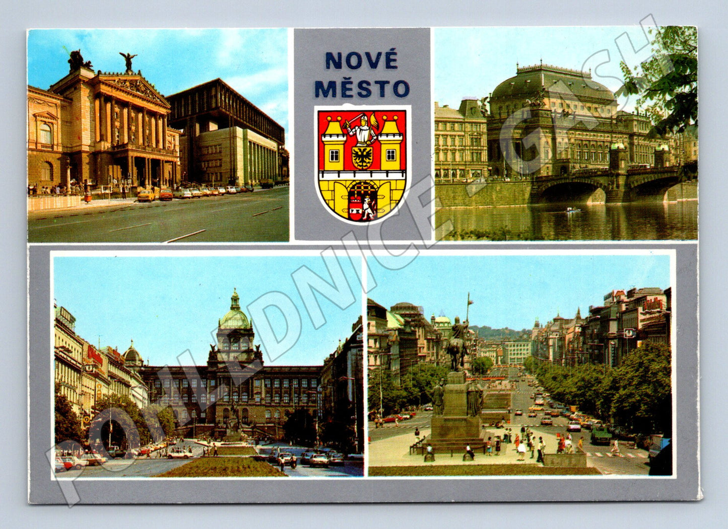 Pohlednice Praha Nové Město různé záběry (M32218)