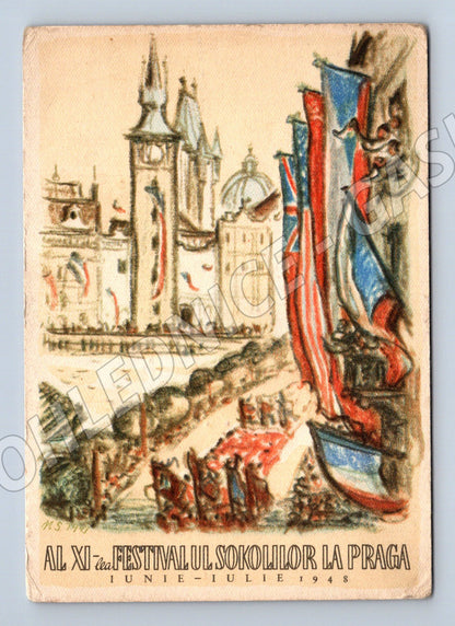 Pohlednice Praha XI. Sokolský slet 1948 (M32235)