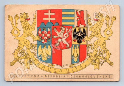 Pohlednice Velký znak Československa 1920 (M32236)