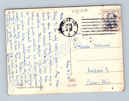 Pohlednice Praha Karlův most průhled 1958 (M32247)