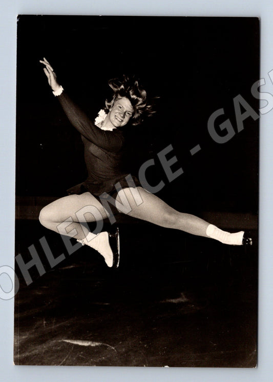 Pohlednice Holandsko Sjoukje Dijkstra krasobruslení 1960 (M32254)