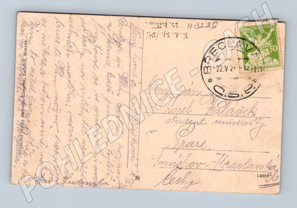 Pohlednice Lednice Morava Janohrad 1924 (M3226)