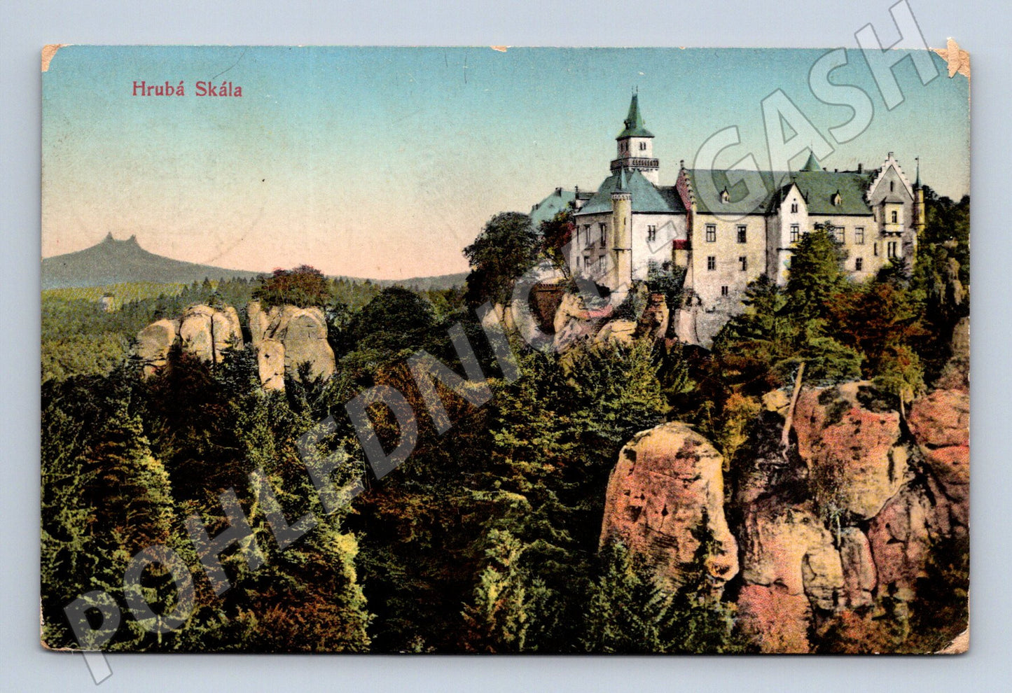 Pohlednice Hrubá Skála Český ráj kolorovaná (M3227)