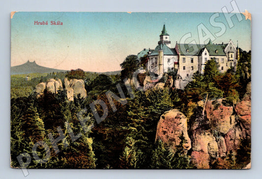 Pohlednice Hrubá Skála Český ráj kolorovaná (M3227)