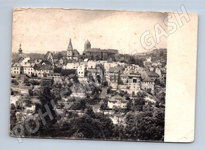 Pohlednice Loket nad Ohří celkový pohled od jihu (M32271)