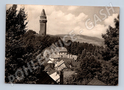 Pohlednice Štramberk hrad Trúba a město 1942 (M32284)