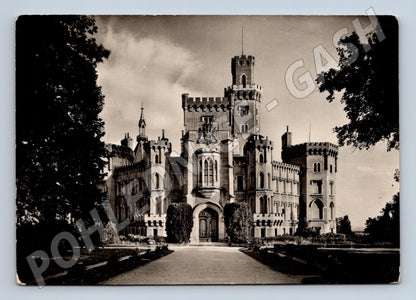 Pohlednice Hluboká zámek 1957 (M32292)