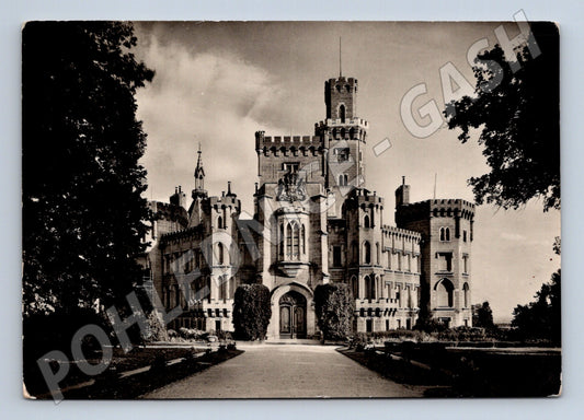 Pohlednice Hluboká zámek 1957 (M32292)
