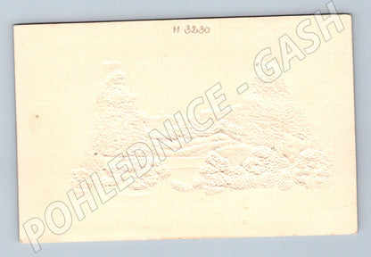 Pohlednice Trosky embosovaný reliéf Český ráj (M3230)