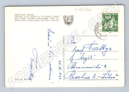 Pohlednice Ledeč nad Sázavou hrad 1964 (M32302)