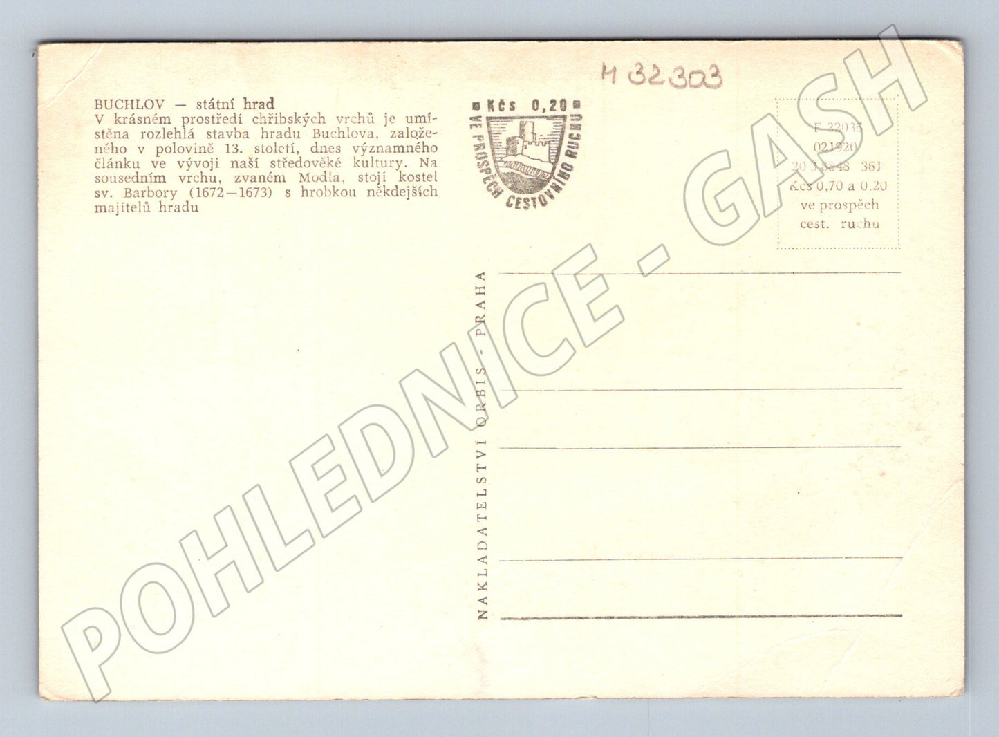 Pohlednice Buchlov hrad (M32303)