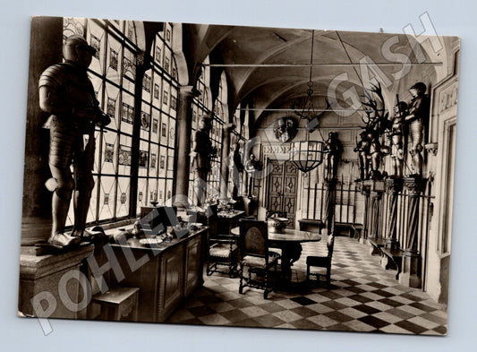 Pohlednice zámek Žleby rytířská síň interiér (M3231)