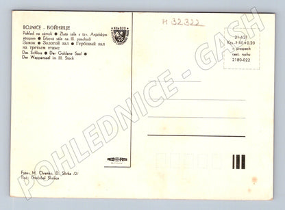 Pohlednice Slovensko Bojnice zámek interiéry (M32322)