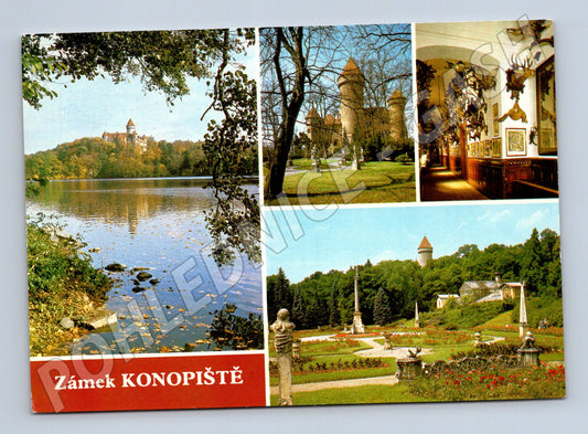 Pohlednice Konopiště zámek více motivů 1989 (M32328)